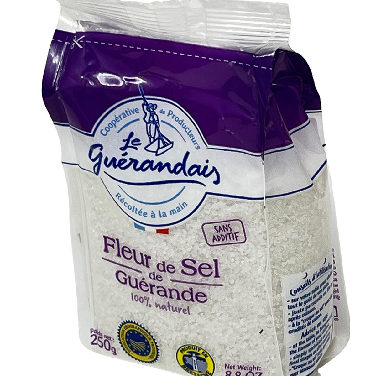 Fleur de Sel Fleur de Sel de Guérande handgeerntetes Salz französisches Meersalz feines Meersalz Gourmet Salz hochwertiges Salz Salz für Fleisch Salz für Fisch Salz für Gemüse Salz für Salate nachhaltige Produktion reich an Mineralien intensiver Geschmack