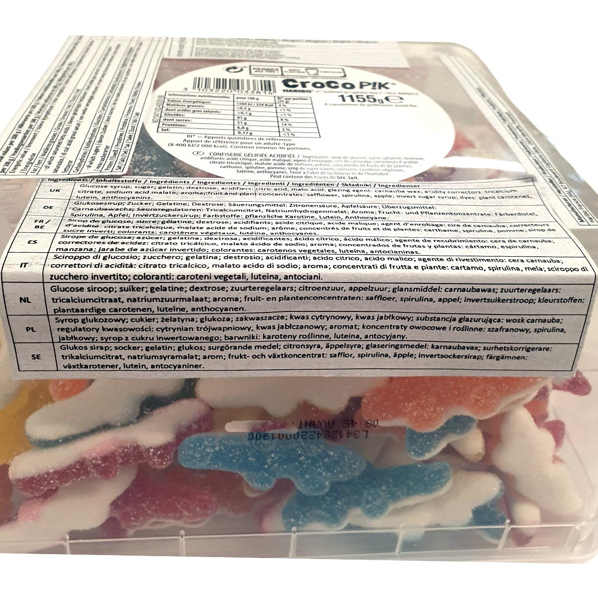 Haribo Croco PIK - 210 saure Krokodile aus Frankreich: Fruchtig und Erfrischend!