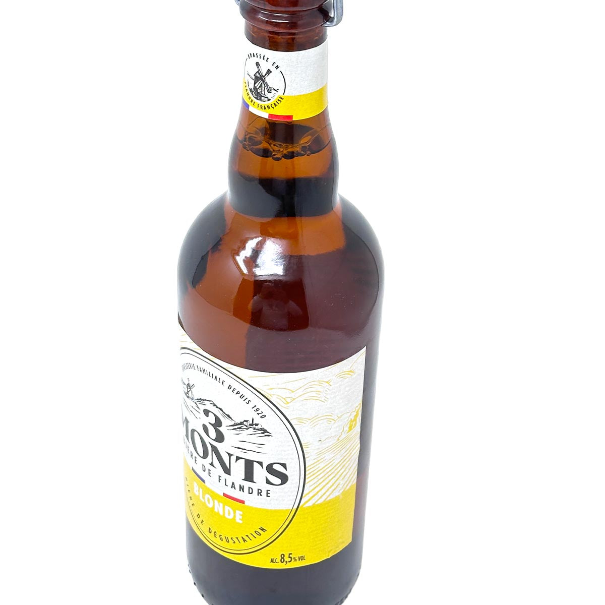 3 Monts Bière de Flandre helles obergäriges Starkbier 0,75 Ltr. 8,5% mit Sektkorken