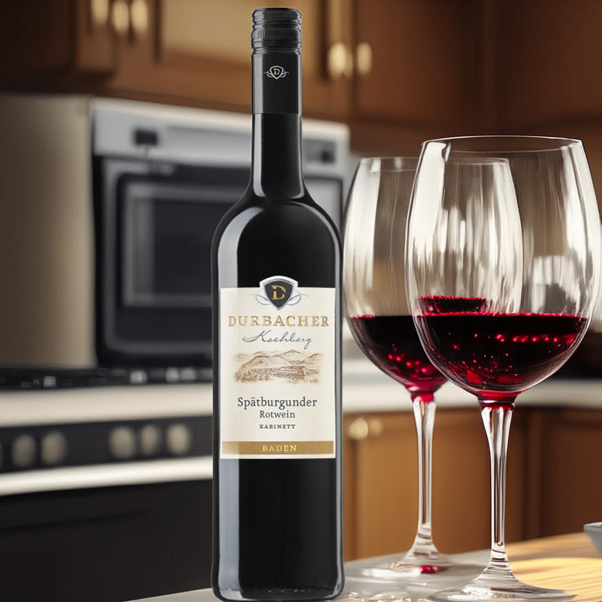 Durbacher Kochberg Spätburgunder Rotwein Kabinett - Alkoholgehalt: 12,0 % vol