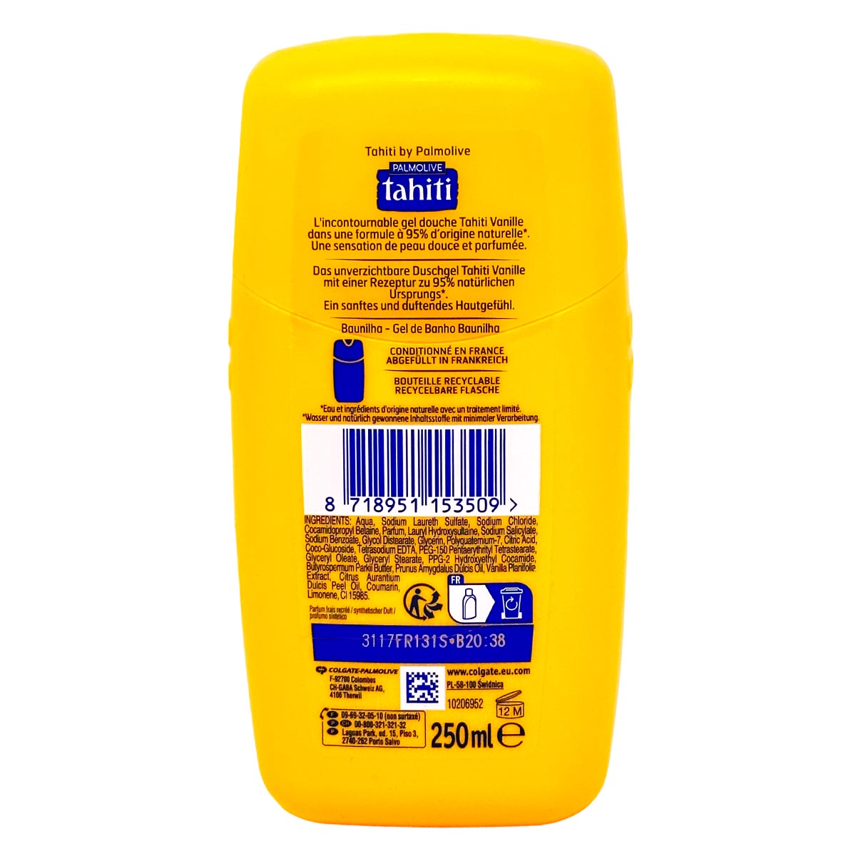 Tahiti Vanille Gourmande Duschgel 250ml - Sinnlicher Genuss für die Haut