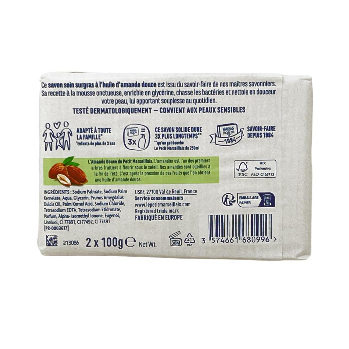 Le Petit Marseillais Seife mit Mandelöl 2x100g – Verwöhnung aus Frankreich