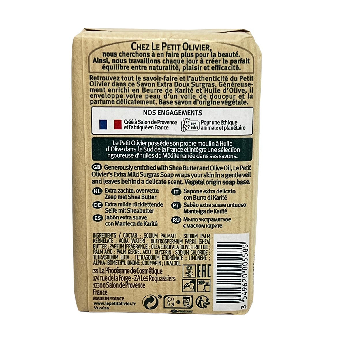 Le Petit Olivier Seife mit Shea Butter – extra mild, 250g natürliche Pflege aus Frankreich