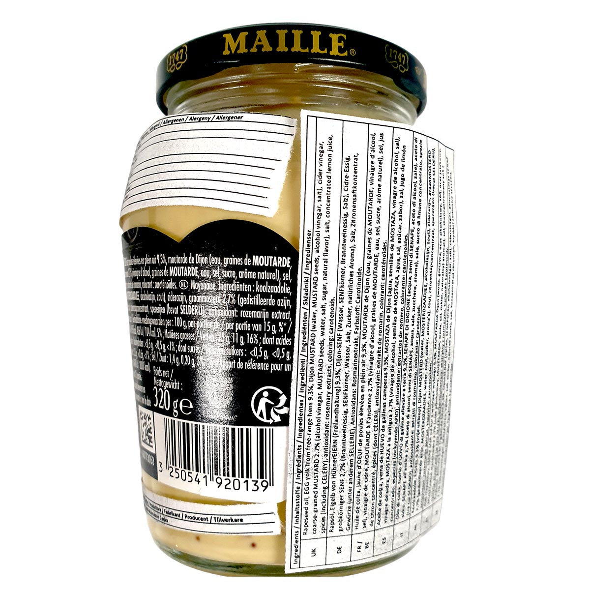Maille Mayonnaise Fins Gourmets: Französische Feinkost, 320g-Glas