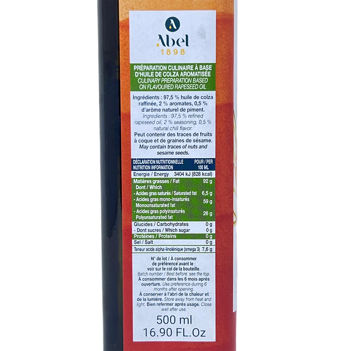 Huilerie de Lapalisse Pizza-Öl - Huile Spéciale Pizza 500 ml aus Frankreich