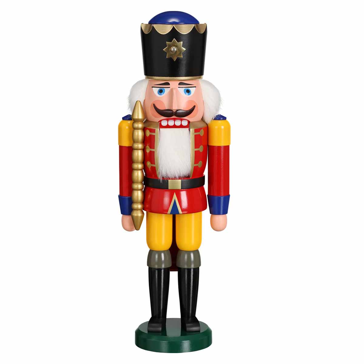 Seiffener Volkskunst Nussknacker König 39 cm rot original Handarbeit 11201/1