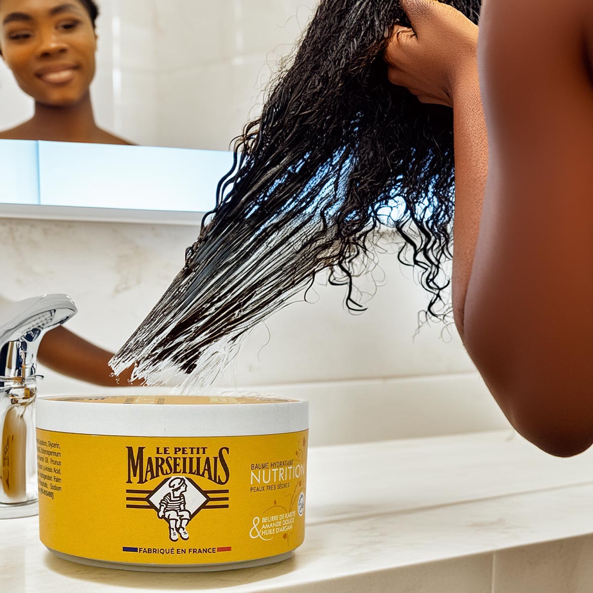 Le Petit Marseillais Pflege-Balsam Shea Mandel Argan 300 ml – Intensivpflege