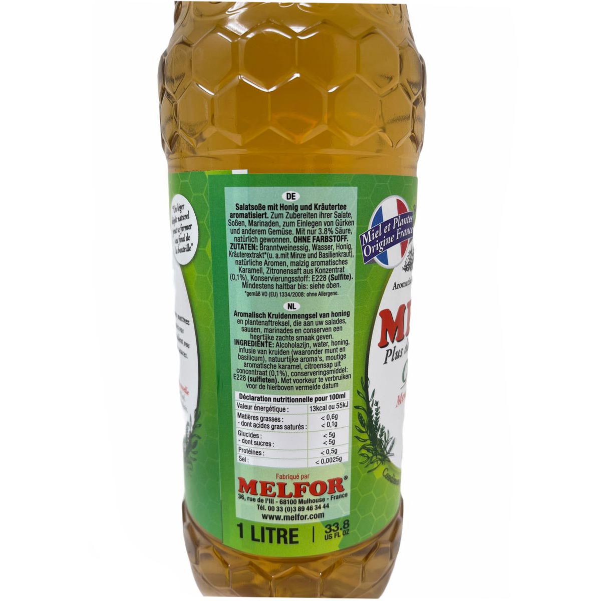 Original Melfor Essig: Frische Aromen von Minze, Zitrone und Basilikum Salatgenuss!