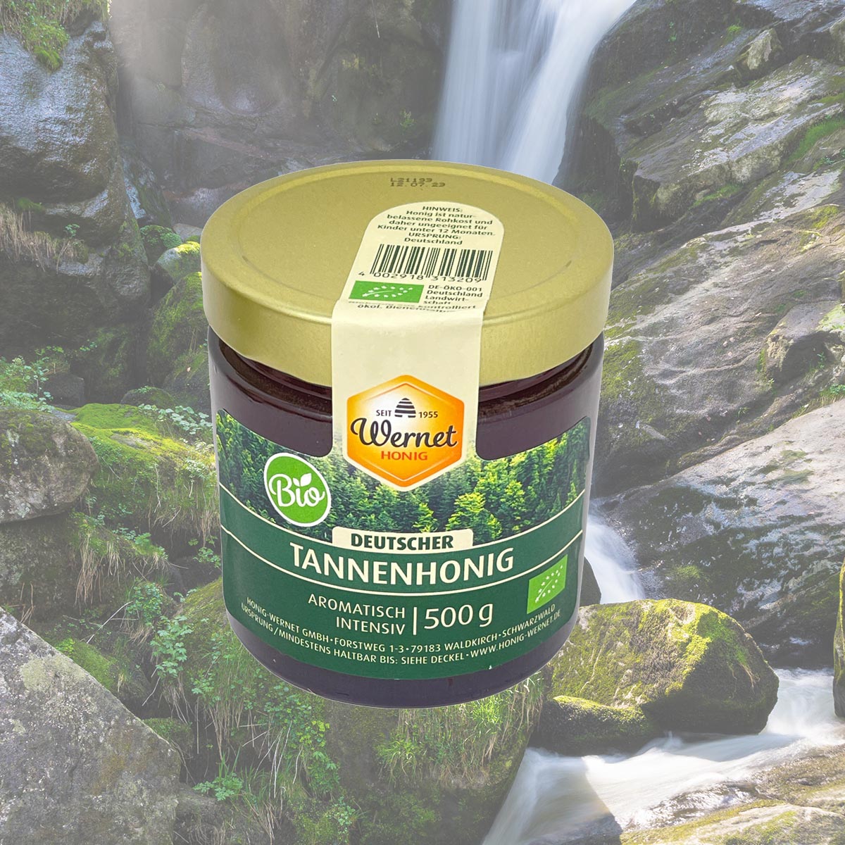 Honig Wernet BIO-Tannenhonig aus den Schwarzwälder Tannenwäldern: im 500g Glas