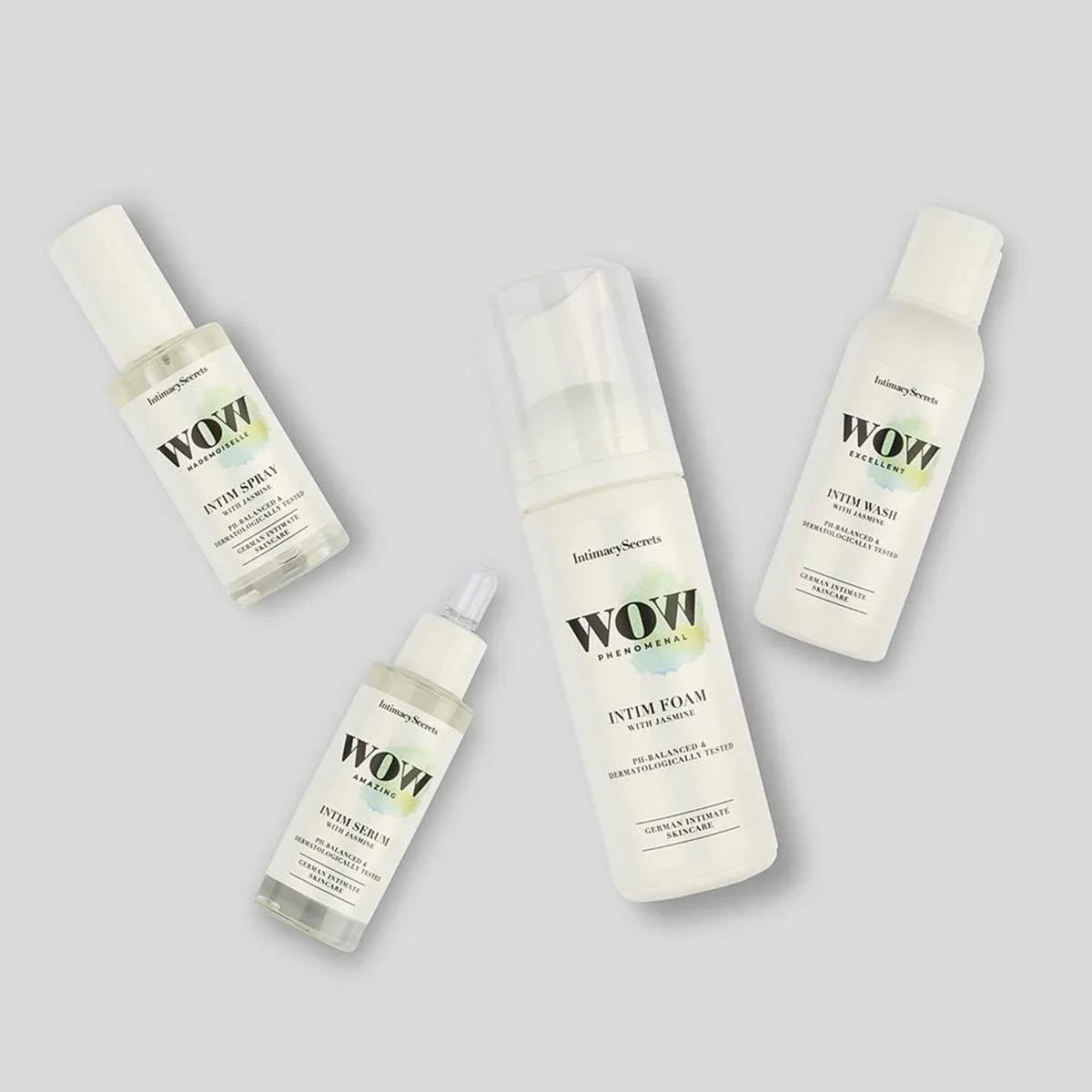 IntimacySecrets WOW Intimpflege Intim Care Set bestehend aus 4 Teilen
