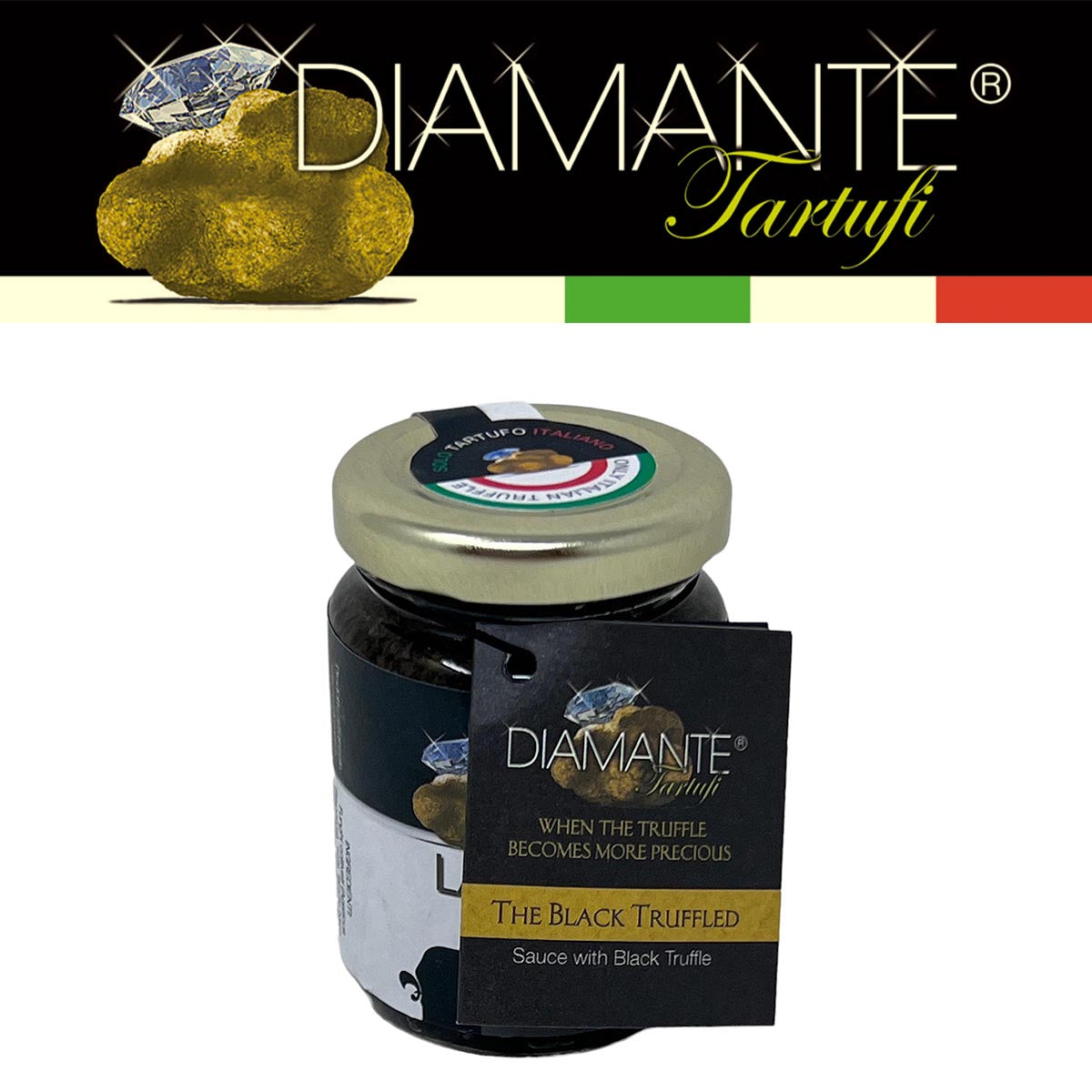 DIAMANTE TARTUFI italienischer schwarzer Trüffel gemahlen im nativen Olivenöl