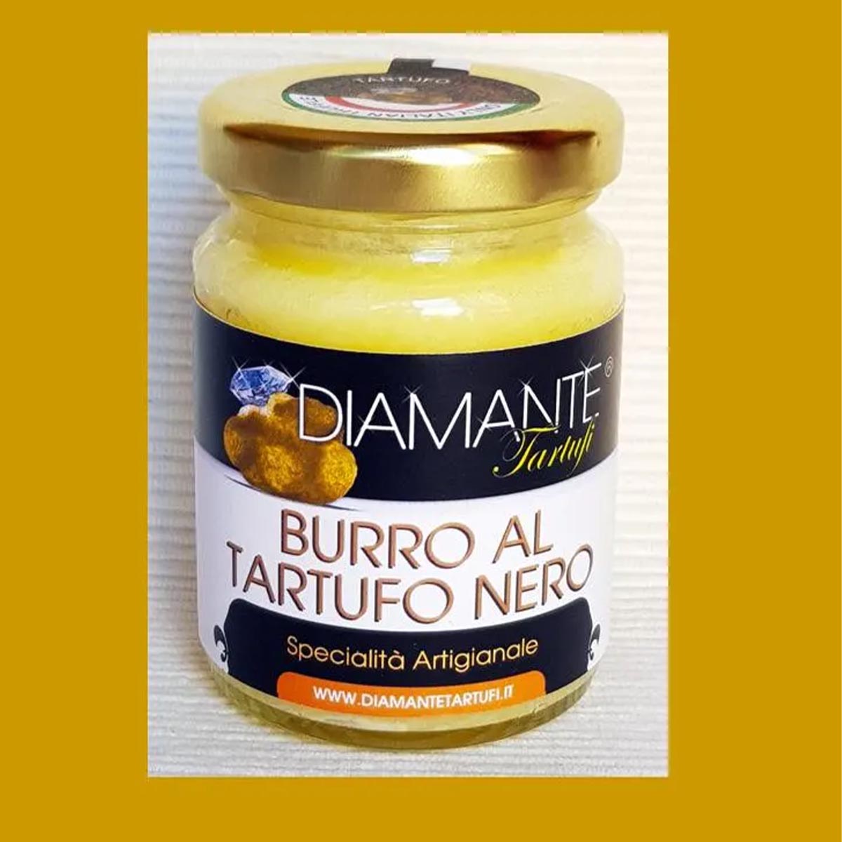 DIAMANTE TARTUFI: Italienische Butter mit Schwarzem Trüffel - Luxusgenuss