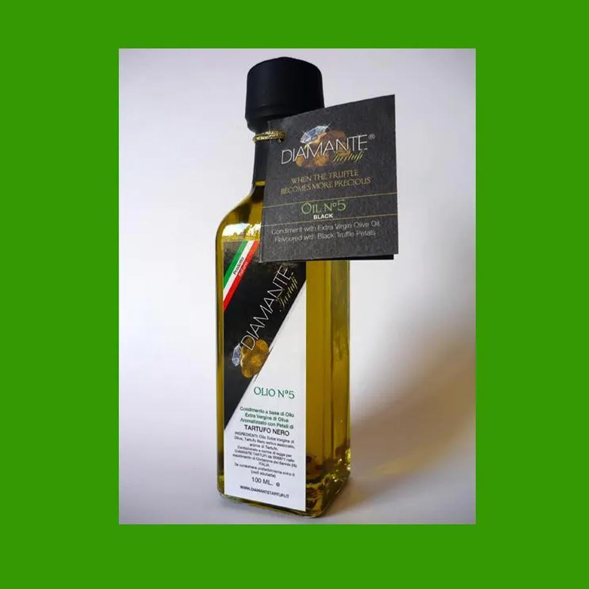 DIAMANTE TARTUFI Olivenöl mit Schwarzem Trüffel, 100ML - Gourmet Luxus