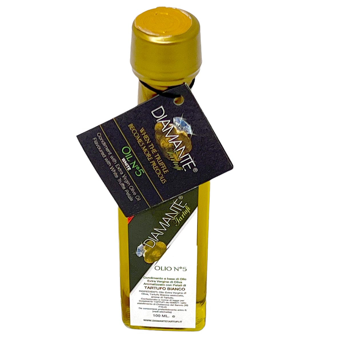 DIAMANTE TARTUFI Olivenöl mit Weißem Trüffel, 100ML - Exquisite Delikatesse