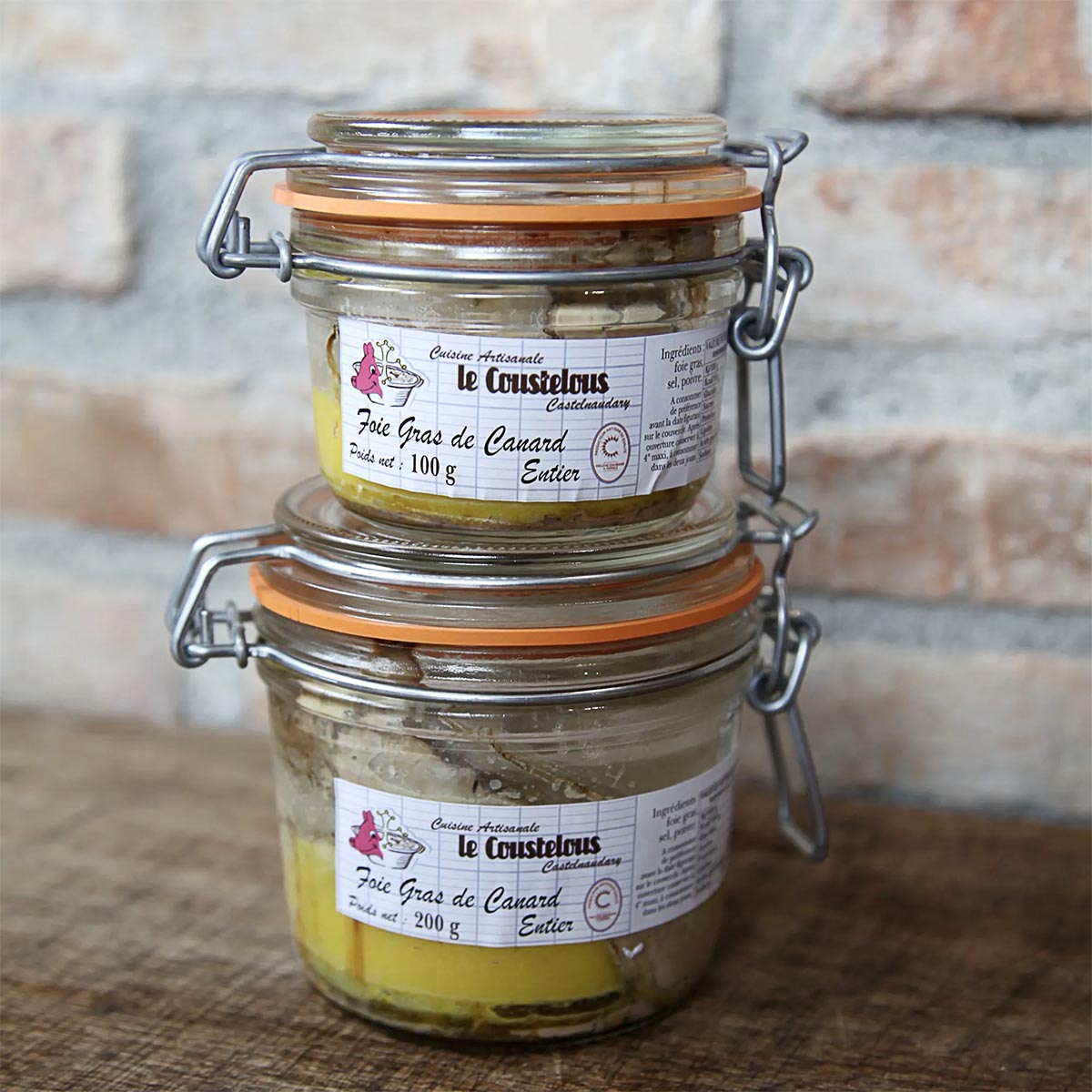 Le Coustelous Entenstopfleber, Foie Gras de Canard, im Glas - Luxusgenuss