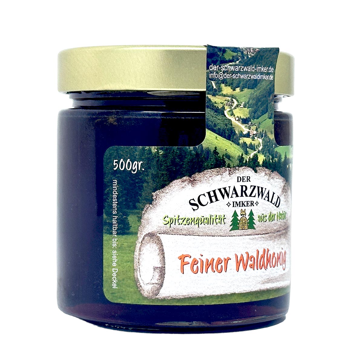 Feiner deutscher Waldhonig aus dem Schwarzwald: 500g Deutscher Imkerhonig