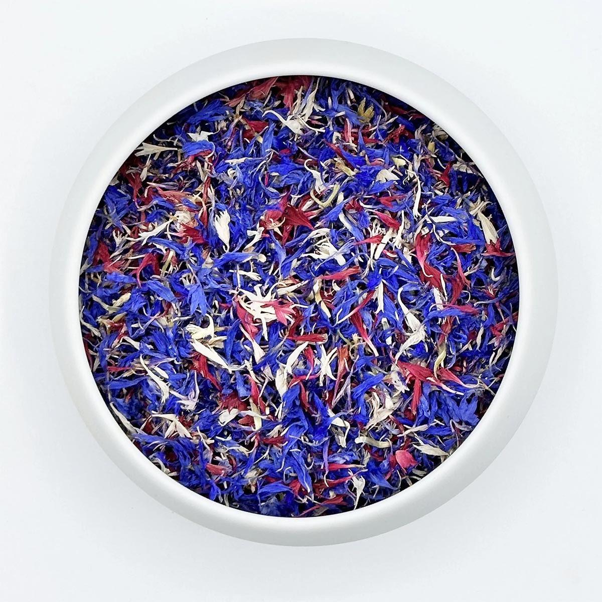 Vanissa Sternennacht - Essbare Blütenblätter: Kornblume im Glasbehälter