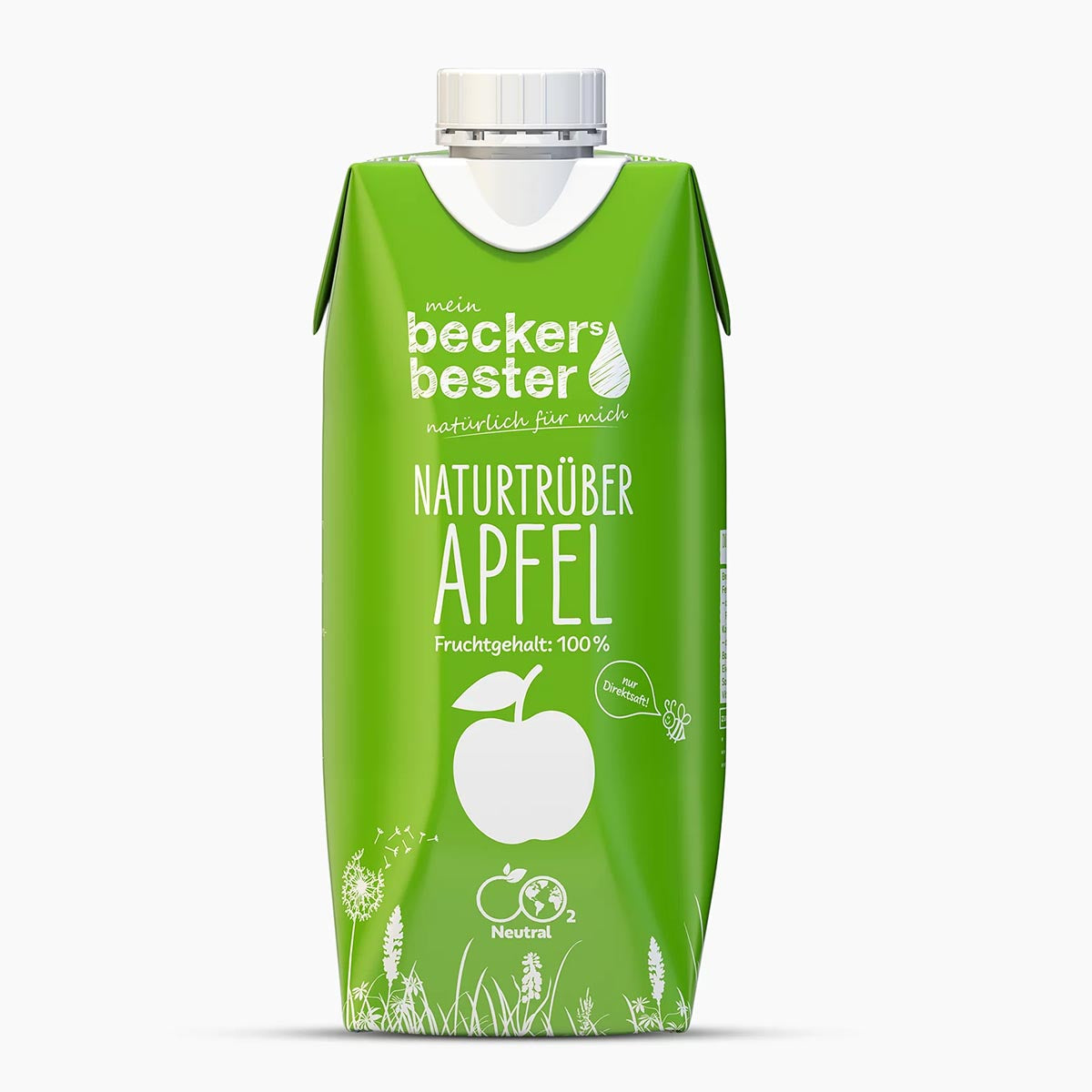 beckers bester Fruchtsaft Getränk Naturtrüber Apfel 12 x 0,33 l