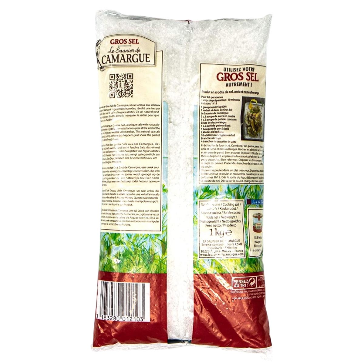 Le Saunier de Camargue Gros Sel - Grobes Meersalz aus Frankreich 6 x 1000g