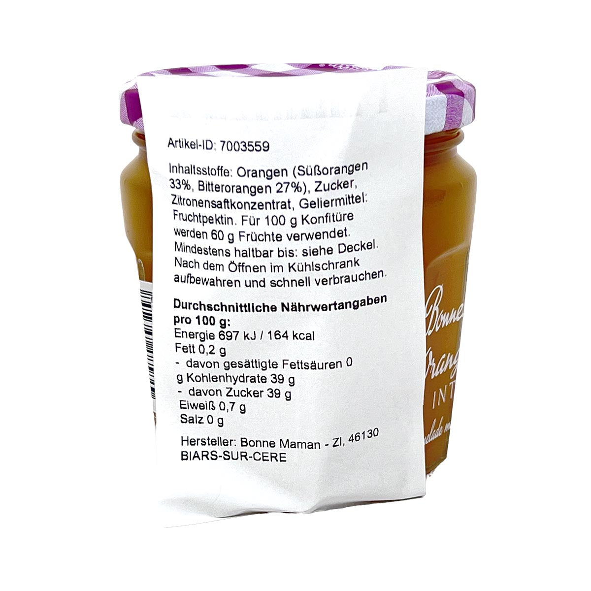 Bonne Maman Bitterorangen Marmelade / Confiture orange amère intense 335 Gramm