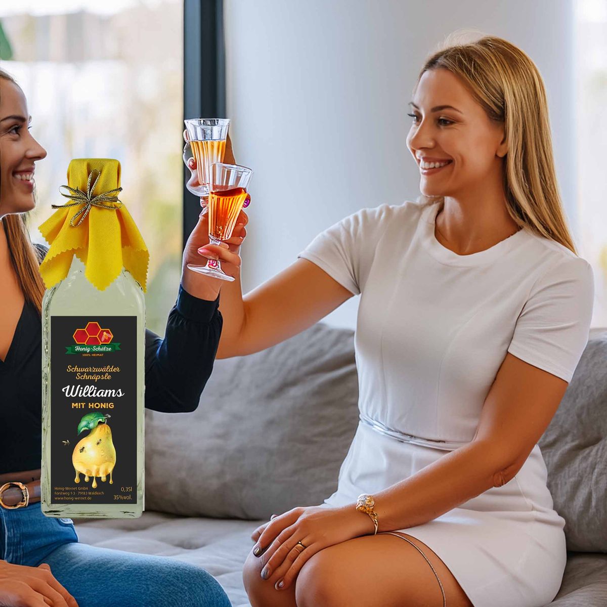 Honig Wernet Williams mit Honig 35% Vol – Edler Birnen-Likör aus dem Schwarzwald