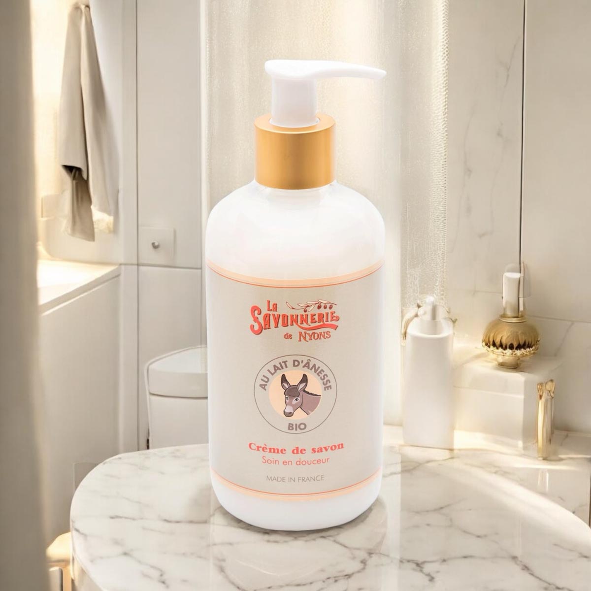 Verwöhne deine Haut: La Savonnerie De Nyons Flüssigseife mit Eselsmilch 300ml