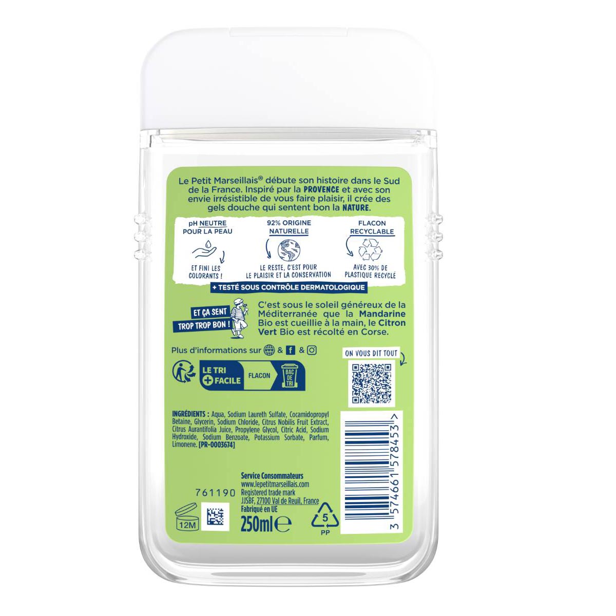 Le Petit Marseillais Duschgel Mandarine & Limette 3x250ml – Erfrischende Pflege aus Frankreich