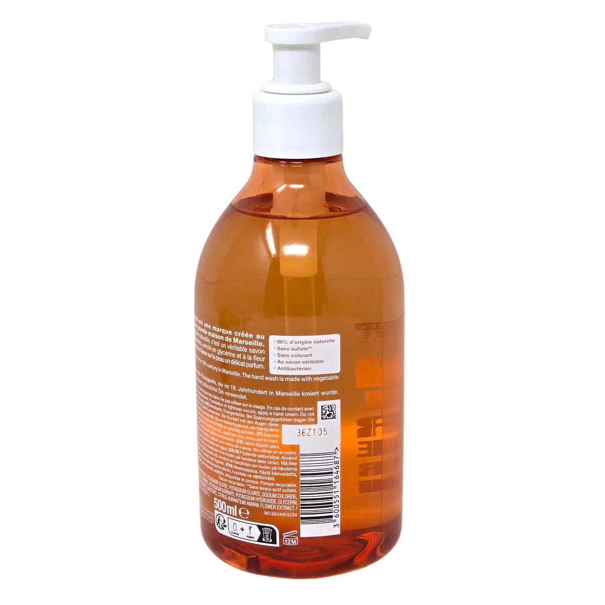 Savon le Naturel Marseille Seife Fleur d'Oranger 500ml – Sanfte Pflege & Duft