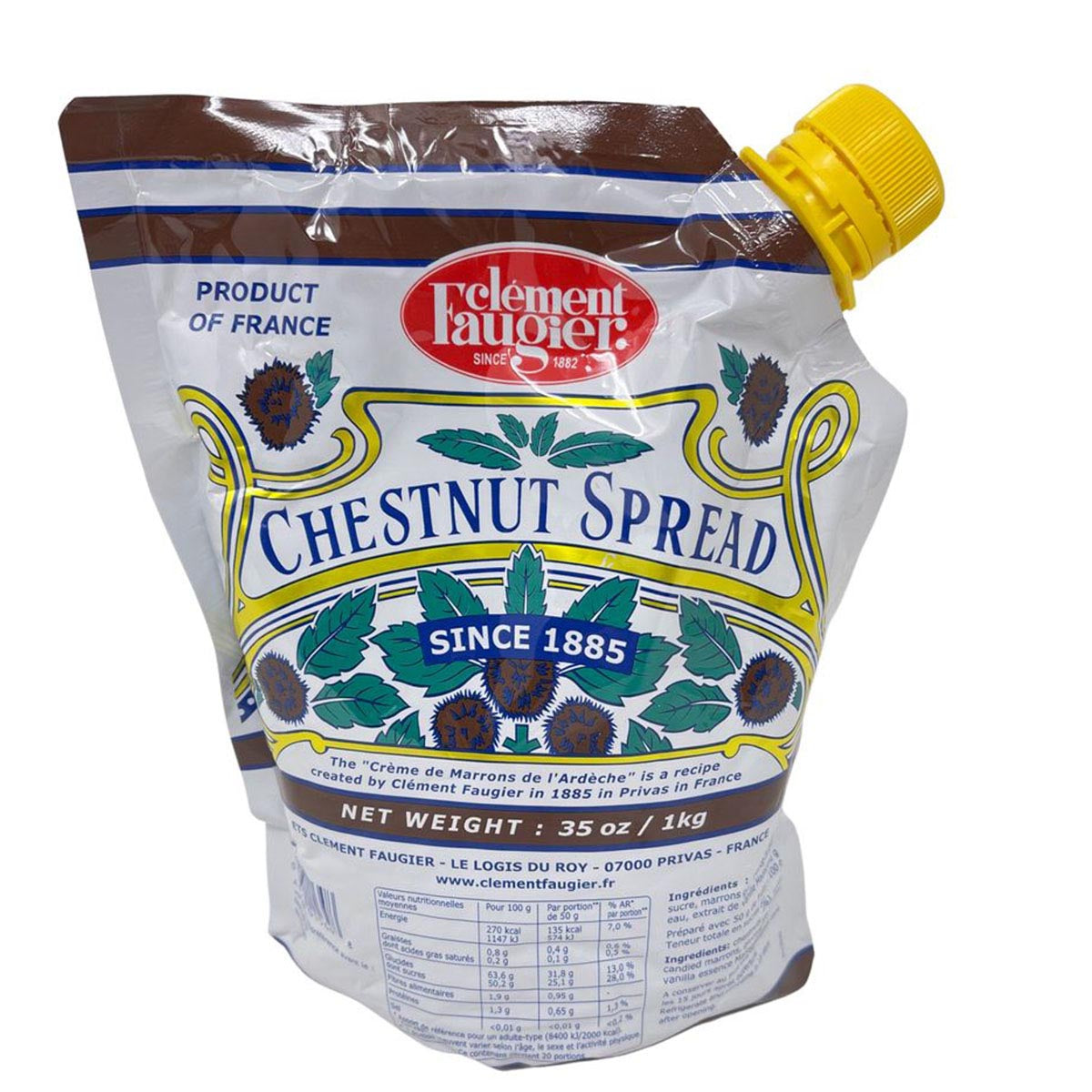 Clement Faugier Die originale Maronencreme aus Frankreich 1 KG praktischer Beutel