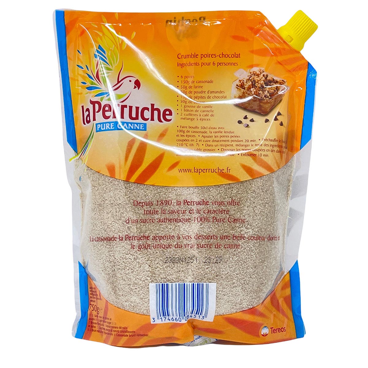 La Perruche Brauner Rohrzucker 750g Nachfüllbeutel - Authentischer Genuss