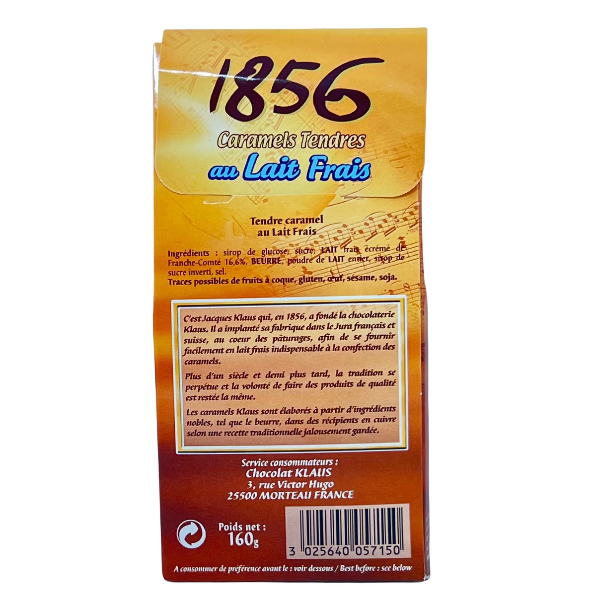 Chocolat Klaus zarte Karamellbonbons 160 Gramm - verschiedene Füllungen