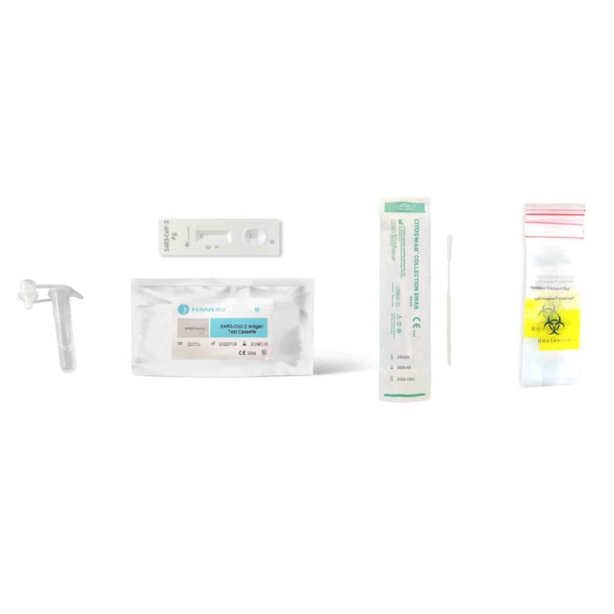 HUIAN Antigen Schnelltest zur Eigenanwendung, erkennt auch Omikron, Sensitivität 100%, Spezifität 99,1% einzelverpackt