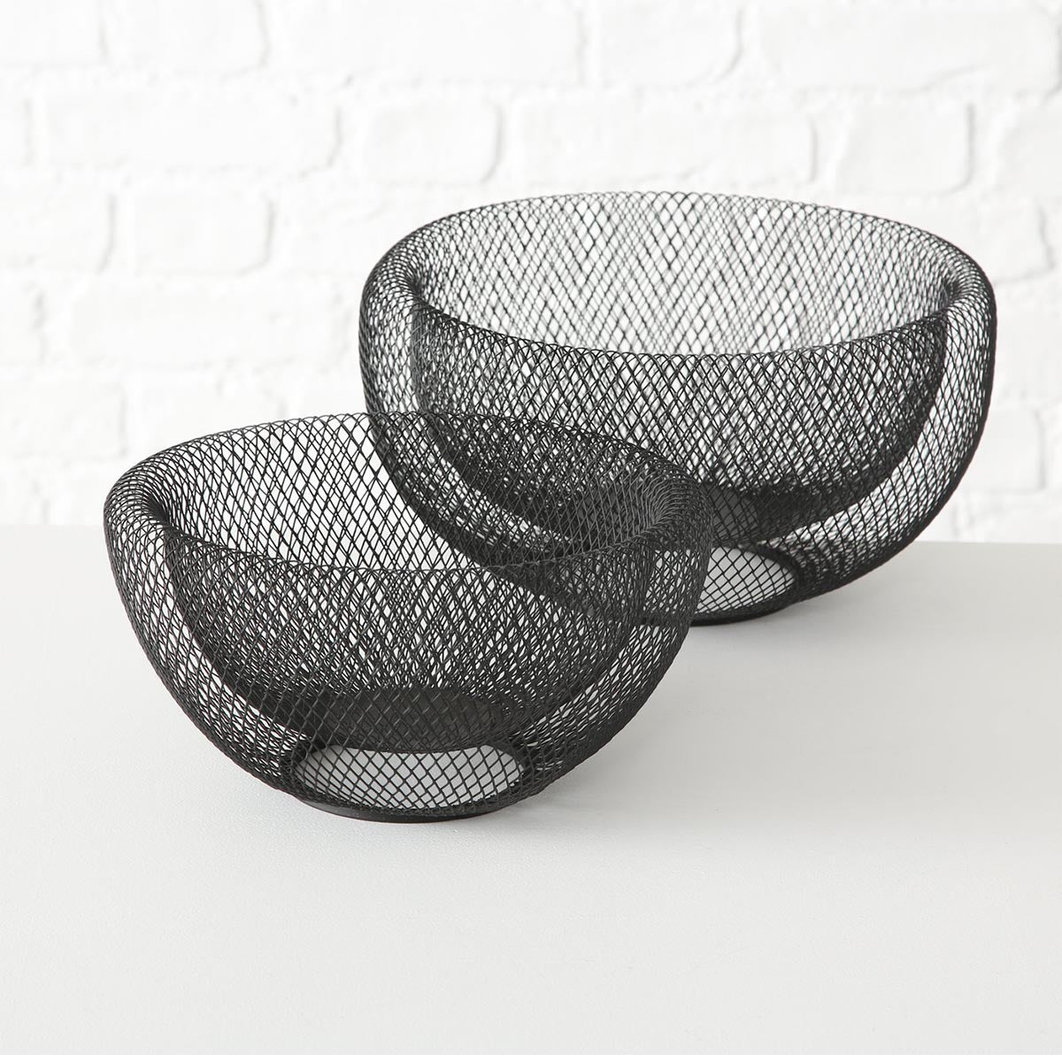 FeineHeimat Deko-Schale Seoul 2-teilig, Schwarz, Metall, Moderne Wohnaccessoir