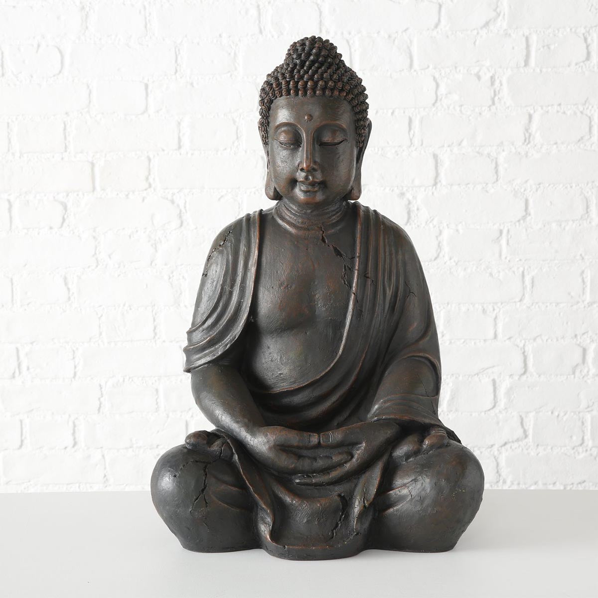 FeineHeimat Buddha Figur sitzend 70 cm - Garten Deko für spirituelle Präsenz