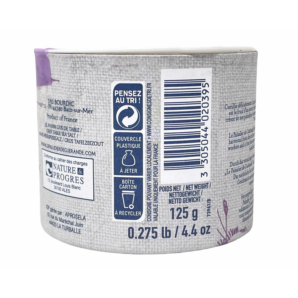 Le Paludier de Guérande Fleur de Sel 125g Dose: Feinstes Meersalz aus Guérande