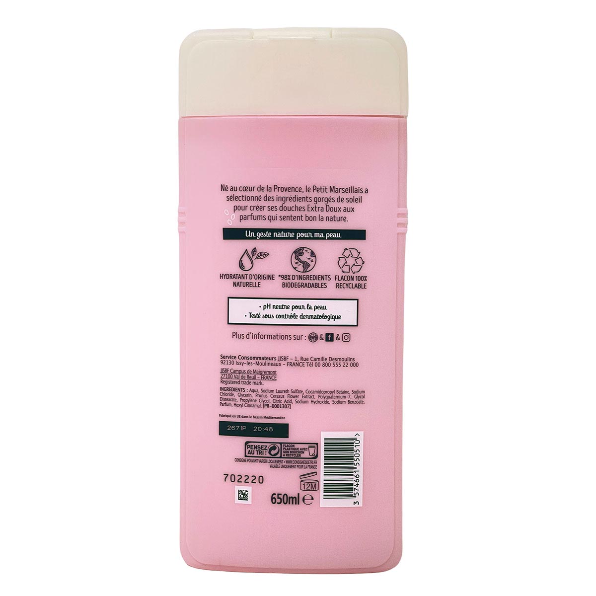 Le Petit Marseillais Duschgel und Badezusatz mit Kirschblüten 2 x 650ml