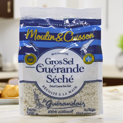 Grobes Meersalz Gros Sel de Guérande - Natürliches Salz aus Frankreich, 500g