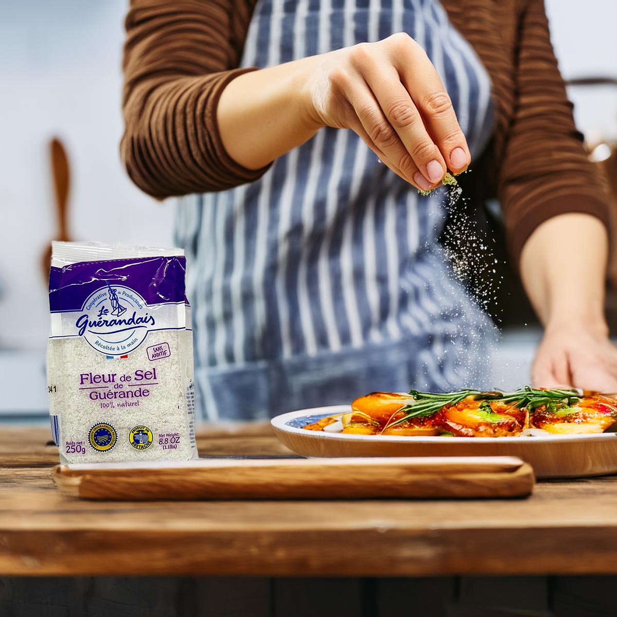 Fleur de Sel de Guérande - 250g - Französisches Gourmet-Salz für exquisite Küche