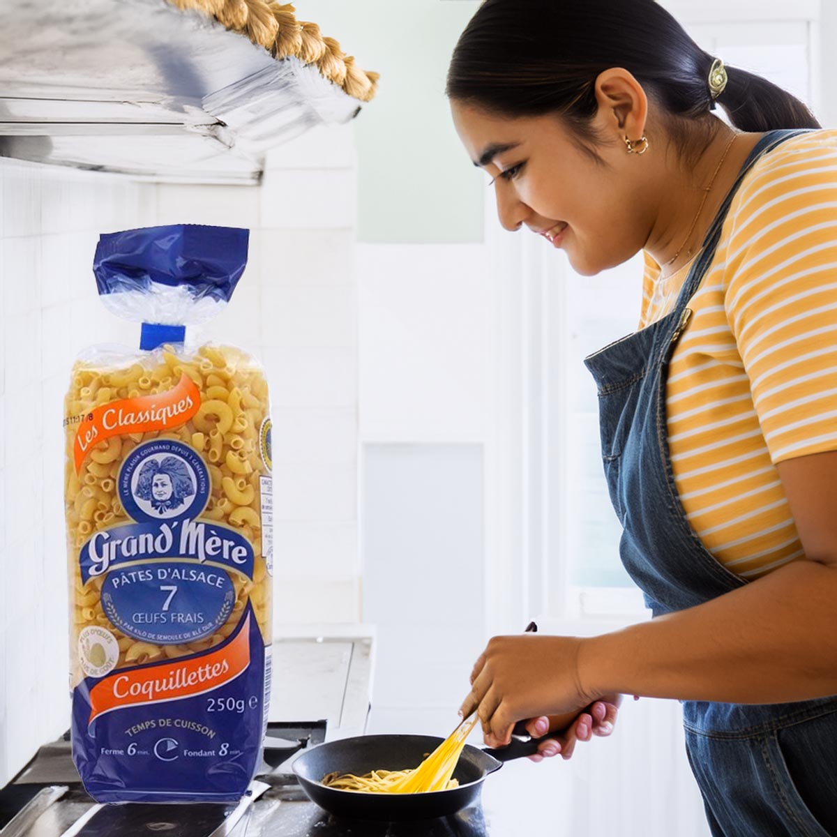 Grand' Mère Coquillettes Eiernudeln aus dem Elsaß Hörnchen klein 250 Gramm