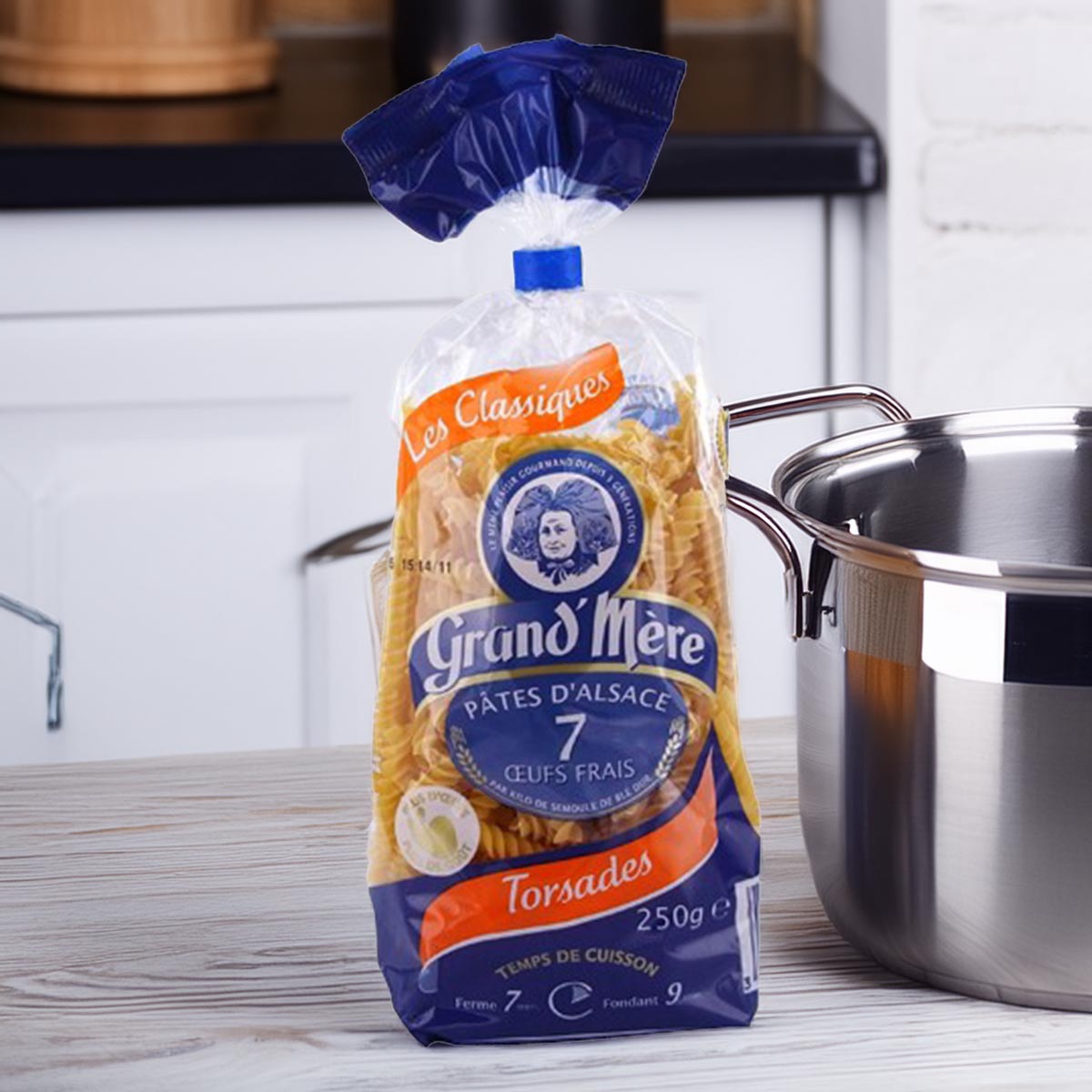 Grand' Mère Eiernudeln aus dem Elsaß Spirelli Torsades 250 Gramm