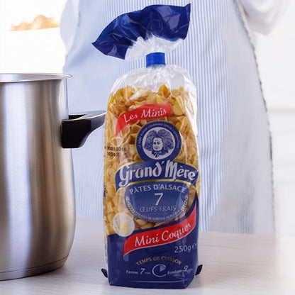 Grand' Mère Eiernudeln aus dem Elsaß Mini Coques Mini Muscheln 250 Gr.