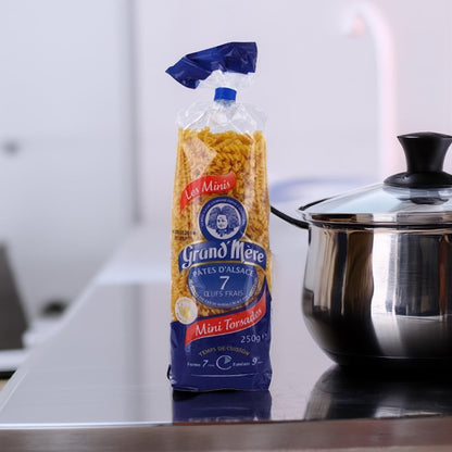 Grand' Mère Eiernudeln aus dem Elsaß Mini Torsades Mini Spirelli 250 Gr.