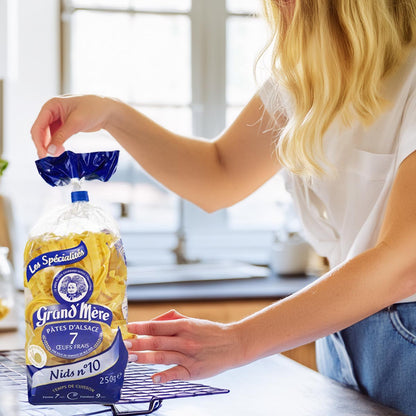 Grand' Mère Eiernudeln aus dem Elsaß Nids / Nester Nr. 10  250 Gr.