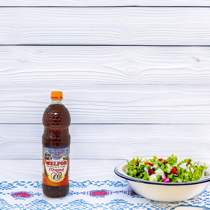Melfor Original Essig Würzmittel 3 x 1 Liter Flasche – Ideal für Küche und Grill