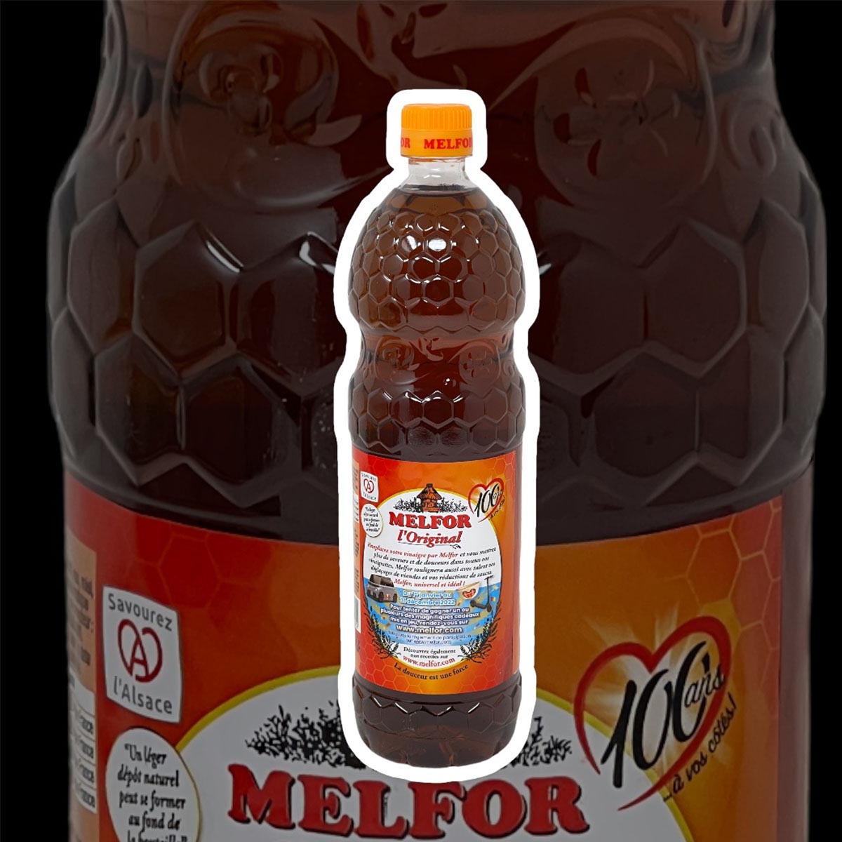 Melfor Original Essig Würzmittel 3 x 1 Liter Flasche – Ideal für Küche und Grill