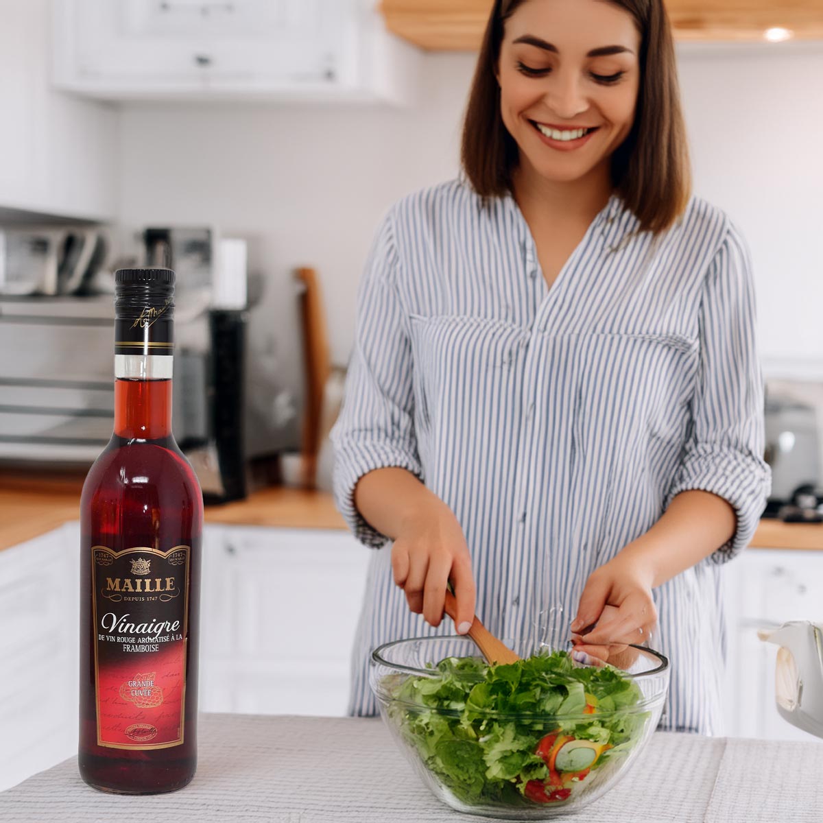 Maille Rotweinessig Vinaigre Framboise mit Himbeere – 500ml aromatischer Genuss