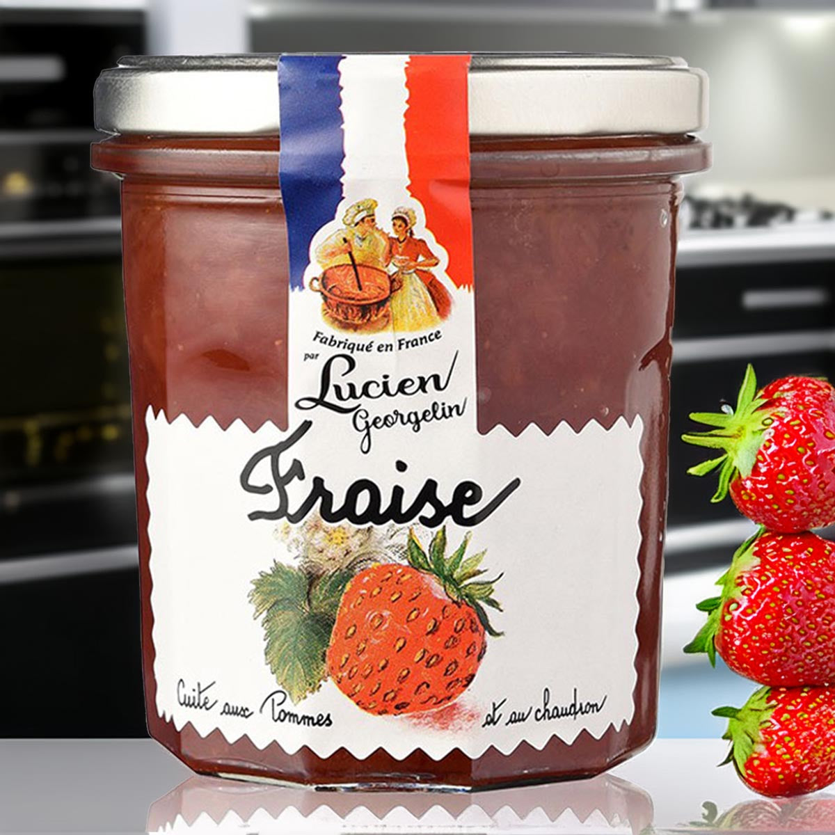 Lucien Georgelin Erdbeerkonfitüre – Traditioneller Fruchtgenuss aus Frankreich 320g