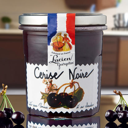 Lucien Georgelin Cerise Noire: Französische Schwarzkirschkonfitüre, 320g