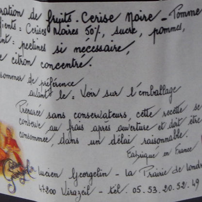 Lucien Georgelin Cerise Noire: Französische Schwarzkirschkonfitüre, 320g