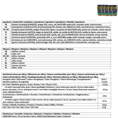 Maille Mini Gurken Cornichons Extra fein - 5 Gläser à 400g: Französischer Genuss